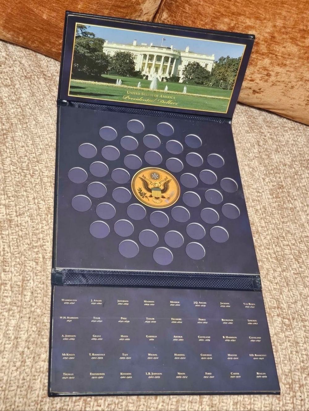 White House Presidential Coin Dollar Album Book